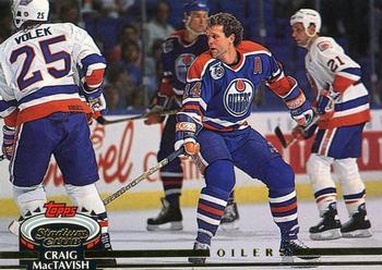 #125 Craig MacTavish - Edmonton Oilers - 1992-93 Stadium Club Hockey