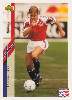 #125 Henning Berg - Norway - 1994 Upper Deck World Cup Contenders English/Spanish Soccer