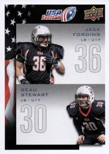 #125 Jack Fording / Beau Stewart - USA - 2014 Upper Deck USA Football