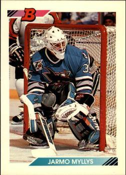 #125 Jarmo Myllys - Toronto Maple Leafs - 1992-93 Bowman Hockey