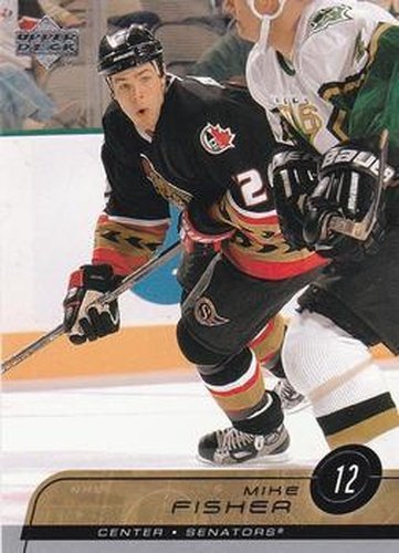 #125 Mike Fisher - Ottawa Senators - 2002-03 Upper Deck Hockey