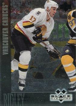 #125 Mike Ridley - Vancouver Canucks - 1996-97 Upper Deck Black Diamond Hockey