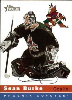 #125 Sean Burke - Phoenix Coyotes - 2000-01 Topps Heritage Hockey
