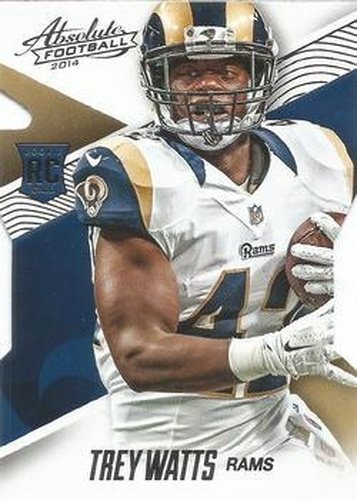 #125 Trey Watts - St. Louis Rams - 2014 Panini Absolute - Retail Football