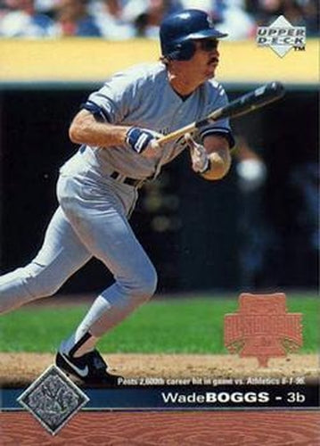 #125 Wade Boggs - New York Yankees - 1997 Upper Deck Baseball