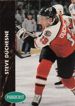 #125 Steve Duchesne - Philadelphia Flyers - 1991-92 Parkhurst Hockey