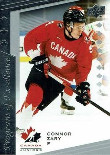 #125 Connor Zary - Canada - 2021-22 Upper Deck Team Canada Juniors Hockey