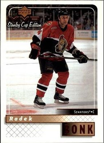 #125 Radek Bonk - Ottawa Senators - 1999-00 Upper Deck MVP Stanley Cup Edition Hockey