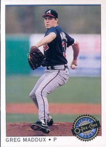 #126 Greg Maddux - Atlanta Braves - 1993 O-Pee-Chee Premier Baseball