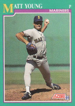 #126 Matt Young - Seattle Mariners - 1991 Score Baseball