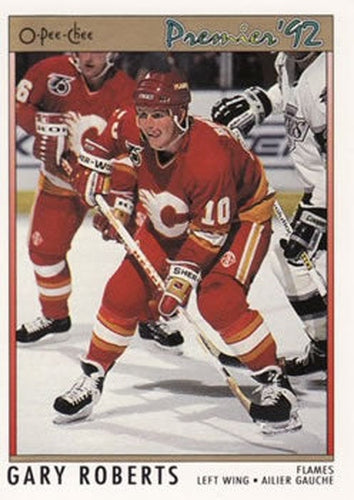 #126 Gary Roberts - Calgary Flames - 1991-92 O-Pee-Chee Premier Hockey