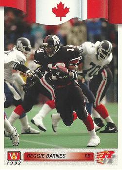 #126 Reggie Barnes - Ottawa Rough Riders - 1992 All World CFL Football