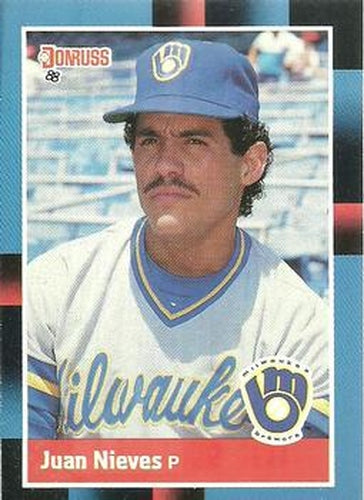 #126 Juan Nieves - Milwaukee Brewers - 1988 Donruss Baseball