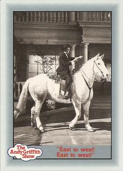 #126 "East to west! East to west!" - 1990-91 Pacific The Andy Griffith Show