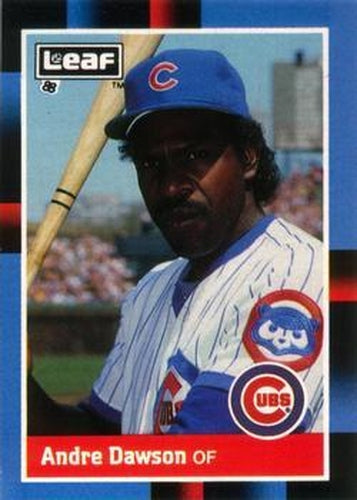 #126 Andre Dawson - Chicago Cubs - 1988 Leaf Baseball