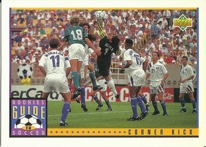 #126 Corner Kick - 1993 Upper Deck World Cup Preview English/Spanish Soccer
