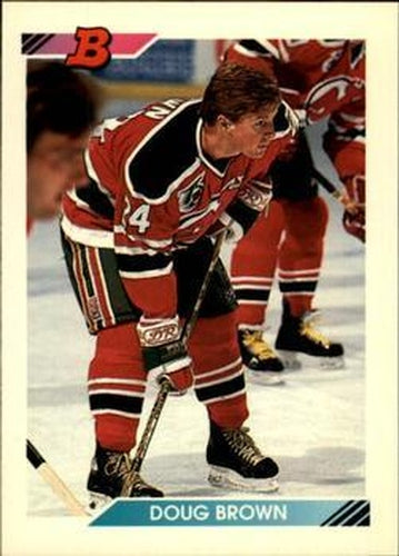 #126 Doug Brown - New Jersey Devils - 1992-93 Bowman Hockey