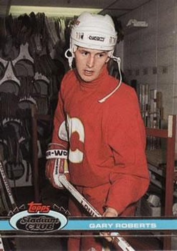 #126 Gary Roberts - Calgary Flames - 1991-92 Stadium Club Hockey