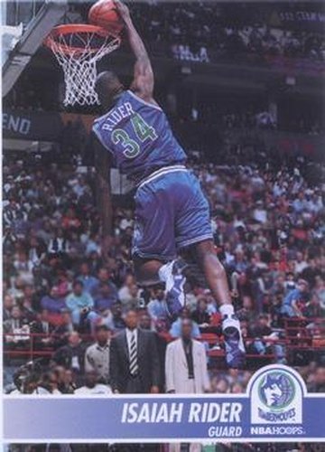 #126 Isaiah Rider - Minnesota Timberwolves - 1994-95 Hoops Basketball