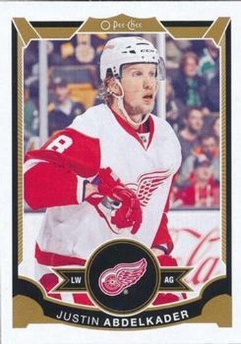 #126 Justin Abdelkader - Detroit Red Wings - 2015-16 O-Pee-Chee Hockey
