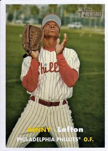 #126 Kenny Lofton - Philadelphia Phillies - 2006 Topps Heritage Baseball