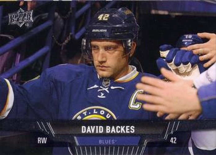 #126 David Backes - St. Louis Blues - 2013-14 Upper Deck Hockey