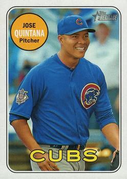 #126b Jose Quintana - Chicago Cubs - 2018 Topps Heritage Baseball