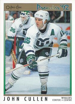 #127 John Cullen - Hartford Whalers - 1991-92 O-Pee-Chee Premier Hockey