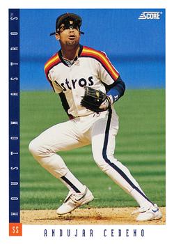 #127 Andujar Cedeno - Houston Astros - 1993 Score Baseball