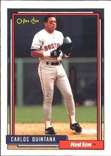 #127 Carlos Quintana - Boston Red Sox - 1992 O-Pee-Chee Baseball