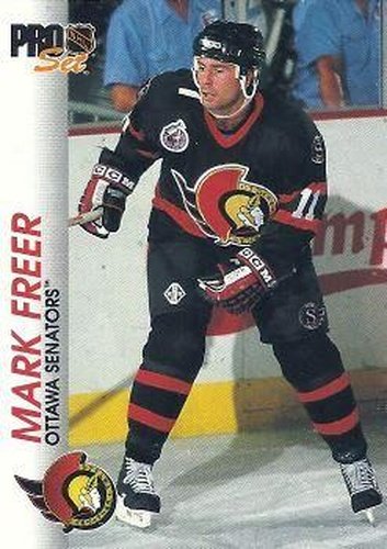 #127 Mark Freer - Ottawa Senators - 1992-93 Pro Set Hockey