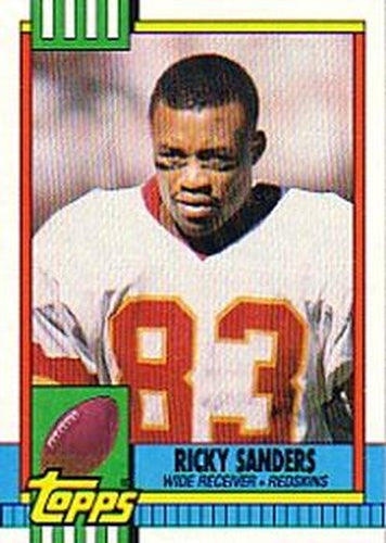 #127 Ricky Sanders - Washington Redskins - 1990 Topps Football