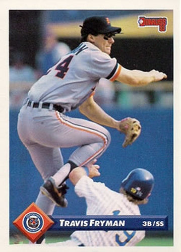 #127 Travis Fryman - Detroit Tigers - 1993 Donruss Baseball