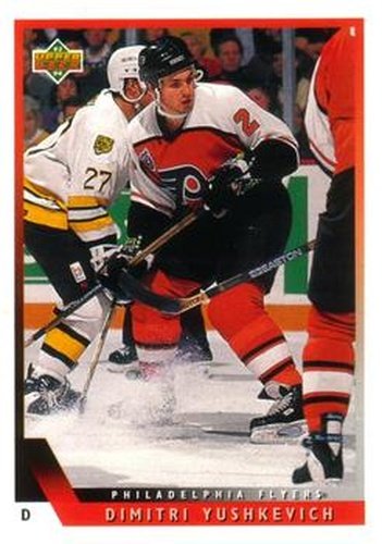 #127 Dimitri Yushkevich - Philadelphia Flyers - 1993-94 Upper Deck Hockey