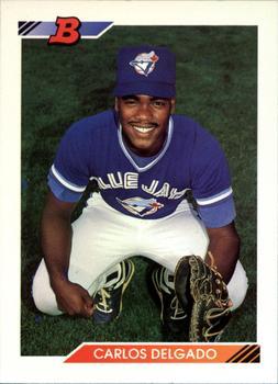 #127 Carlos Delgado - Toronto Blue Jays - 1992 Bowman Baseball