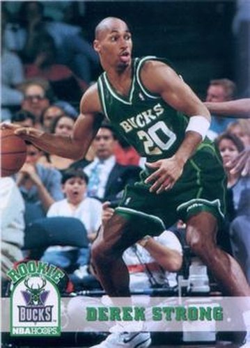 #127 Derek Strong - Milwaukee Bucks - 1993-94 Hoops Basketball