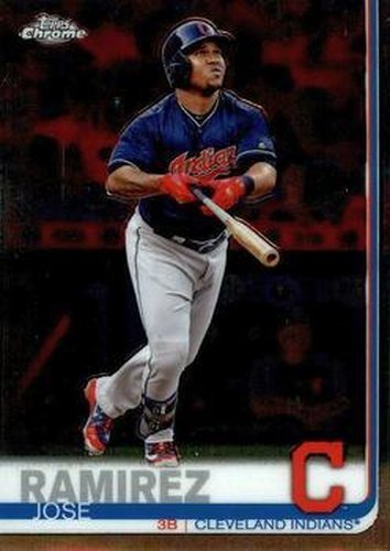 #127 Jose Ramirez - Cleveland Indians - 2019 Topps Chrome Baseball