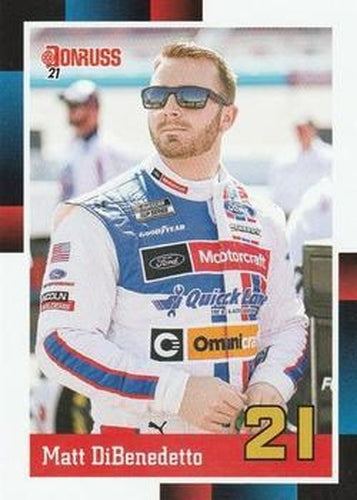 #127 Matt DiBenedetto - Wood Brothers Racing - 2021 Donruss Racing