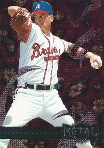 #127 Tom Glavine - Atlanta Braves - 1996 Metal Universe Baseball