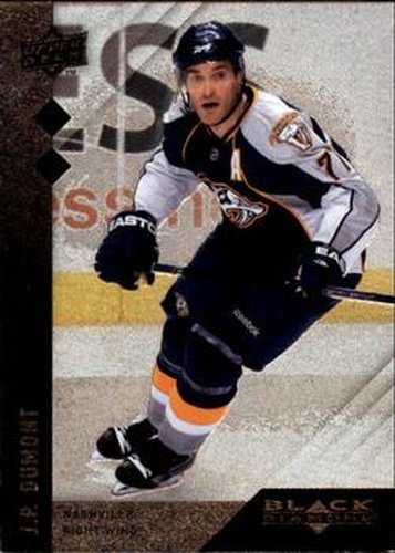 #127 J.P. Dumont - Nashville Predators - 2009-10 Upper Deck Black Diamond Hockey