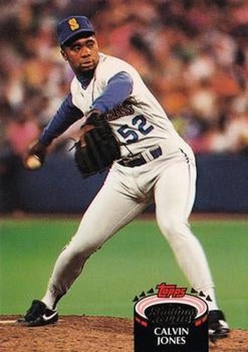#127 Calvin Jones - Seattle Mariners - 1992 Stadium Club Baseball