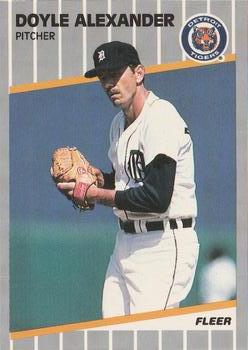 #128 Doyle Alexander - Detroit Tigers - 1989 Fleer Baseball