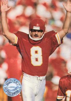 #128 Nick Lowery - Kansas City Chiefs - 1991 Pro Set Platinum Football