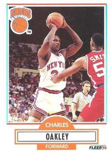 #128 Charles Oakley - New York Knicks - 1990-91 Fleer Basketball