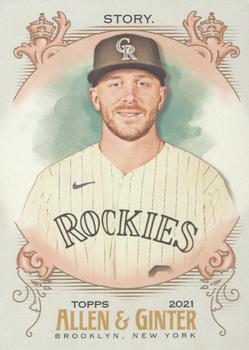 #128 Trevor Story - Colorado Rockies - 2021 Topps Allen & Ginter Baseball