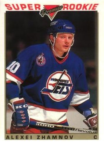 #128 Alexei Zhamnov - Winnipeg Jets - 1993-94 O-Pee-Chee Premier Hockey