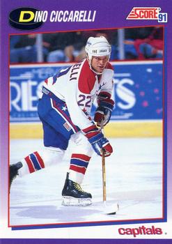 #128 Dino Ciccarelli - Washington Capitals - 1991-92 Score American Hockey