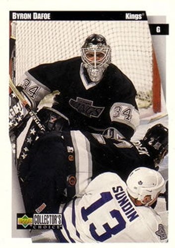 #128 Byron Dafoe - Los Angeles Kings - 1997-98 Collector's Choice Hockey