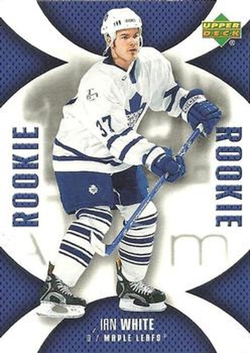 #128 Ian White - Toronto Maple Leafs - 2006-07 Upper Deck Mini Jersey Hockey
