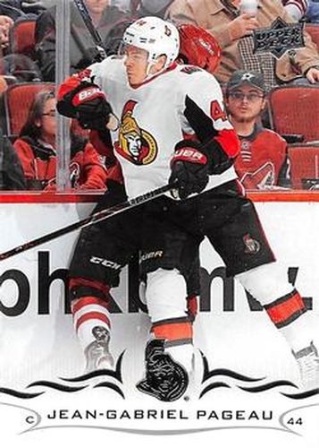 #128 Jean-Gabriel Pageau - Ottawa Senators - 2018-19 Upper Deck Hockey